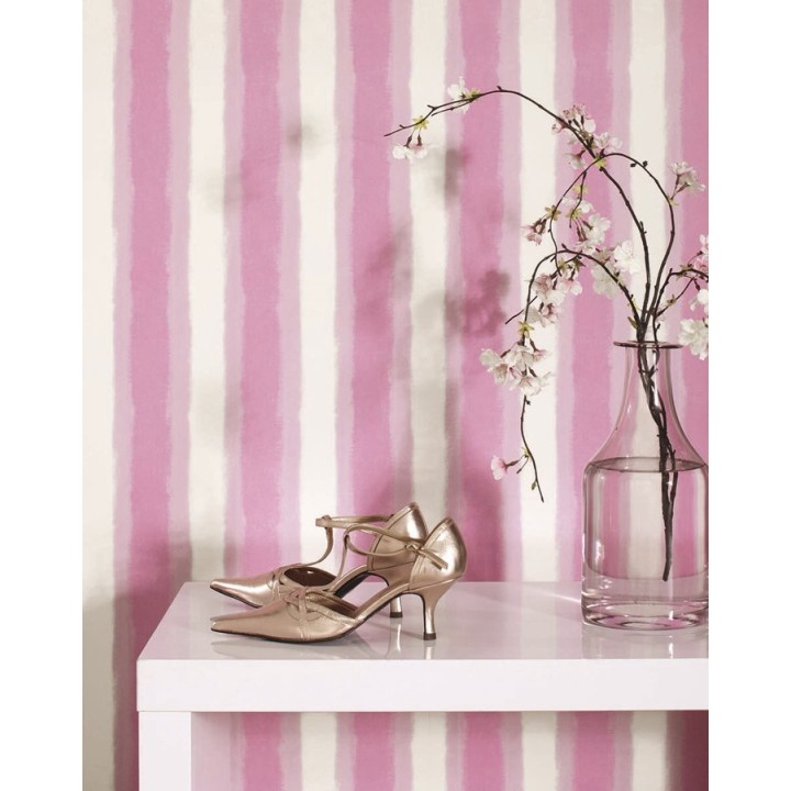 Papel pintado rayas difuminadas de acuarela - Raya Isaura 341453