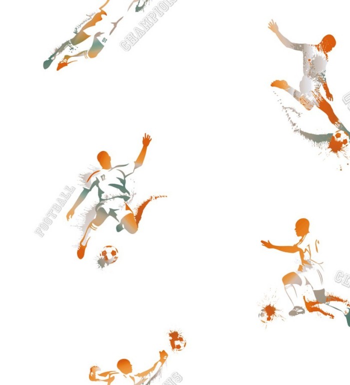 Papel pintado para niños jugadores de fútbol - Football Master 341793