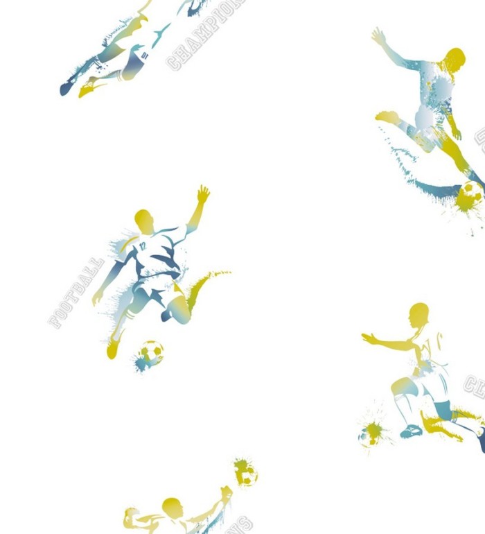 Papel pintado para niños jugadores de fútbol - Football Master 341794