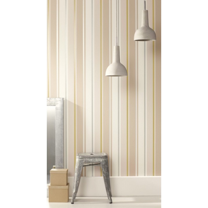 Papel pintado moderno rayas disimétricas - Raya Vuillard 341848