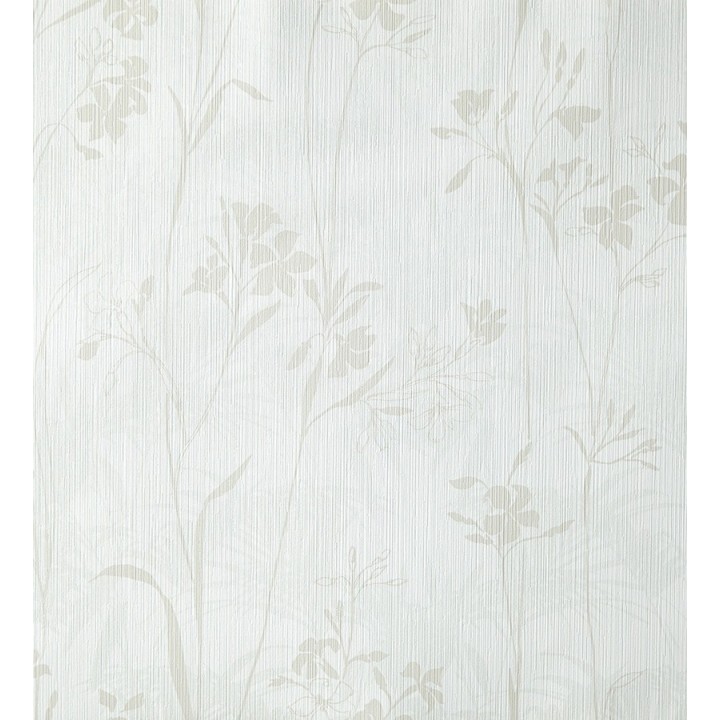 Papel pintado hojas delgadas y flores pequeñas - Juncus 342059