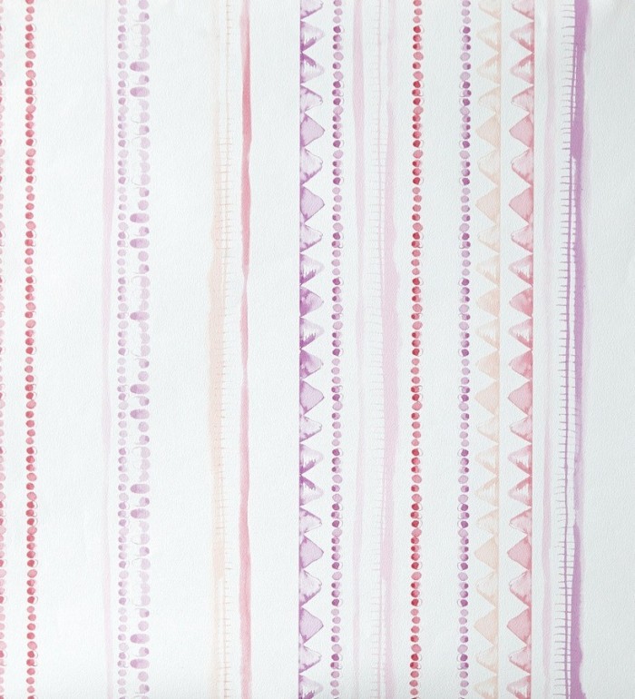 Papel pintado rayas infantiles de acuarela - Raya Libelflies 342110