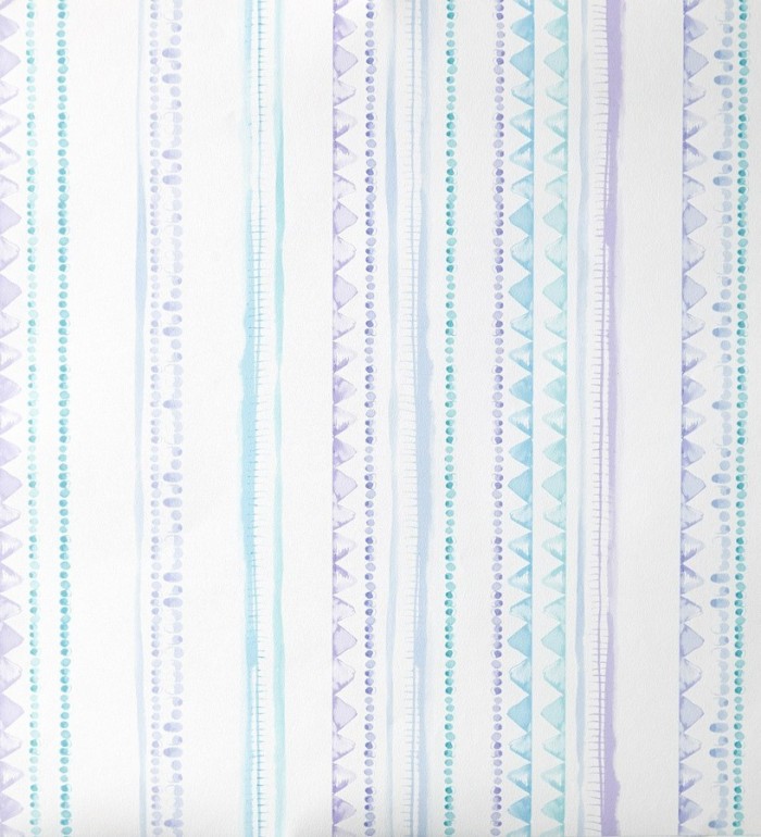 Papel pintado rayas infantiles de acuarela - Raya Libelflies 342111