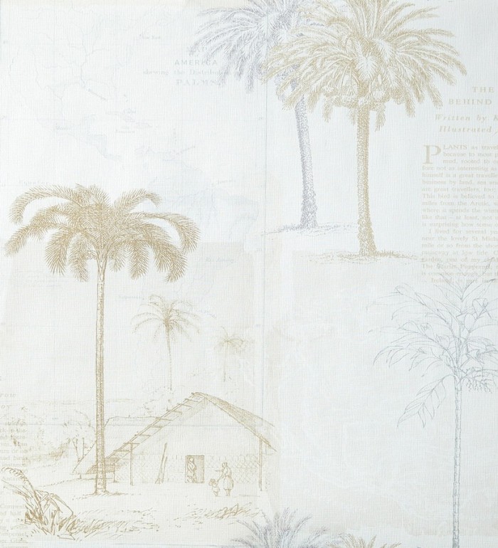 Papel pintado collage páginas con aldeas coloniales - Makonde 342183