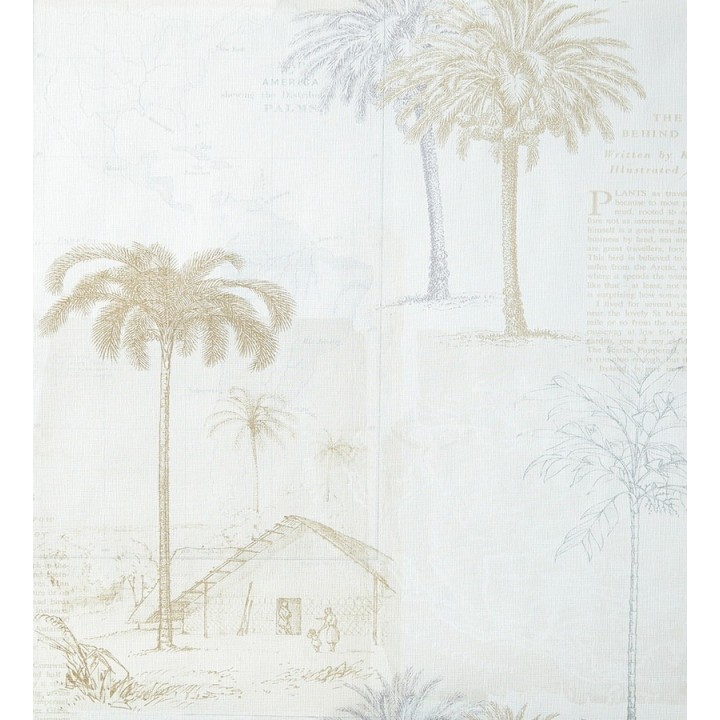 Papel pintado collage páginas con aldeas coloniales - Makonde 342183