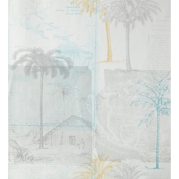 Papel pintado collage páginas con aldeas coloniales - Makonde 342185