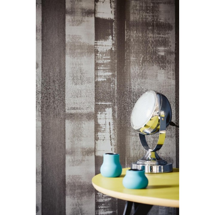 Papel pintado rayas desiguales diseño industrial - Raya Locle 342389