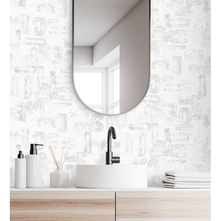 Papel pintado letras modernas Shabby Chic - Impact 342396