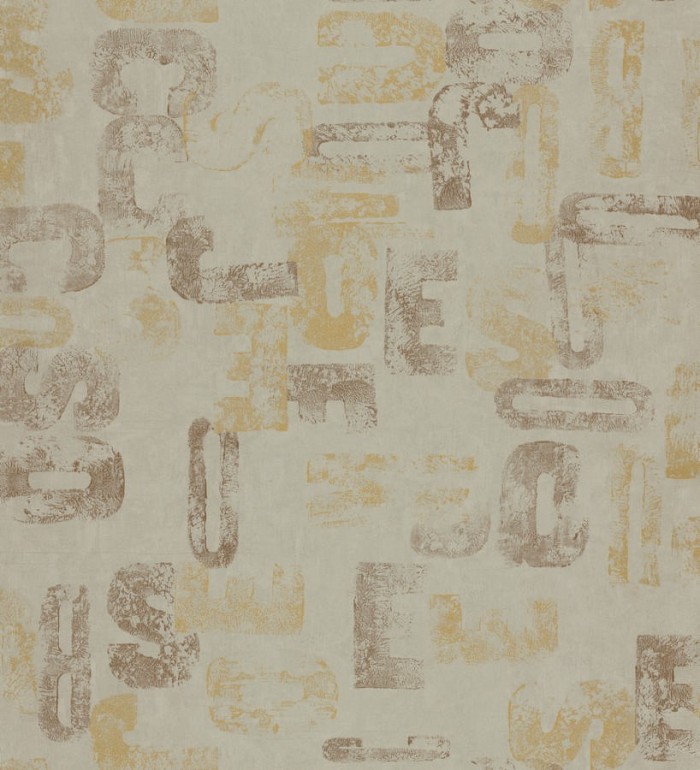 Papel pintado letras modernas Shabby Chic - Impact 342397