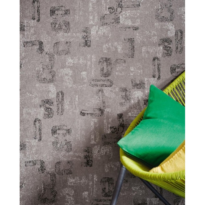 Papel pintado letras modernas Shabby Chic - Impact 342398