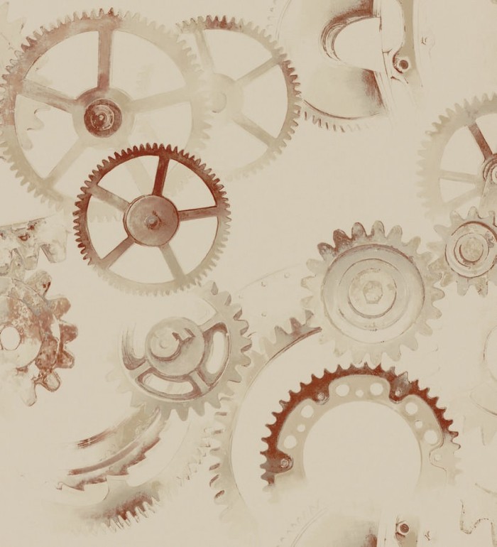 Papel pintado ruedas de engranaje industrial - Locle 342400
