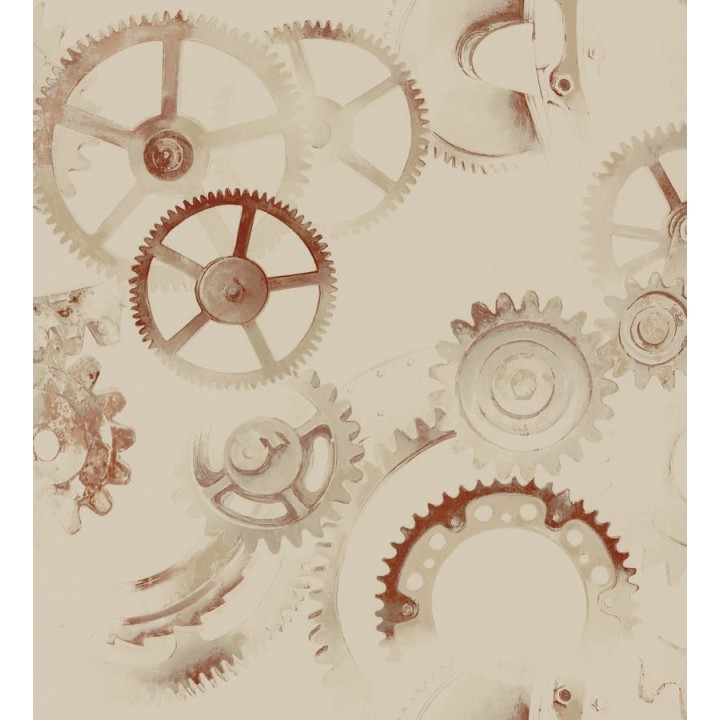 Papel pintado ruedas de engranaje industrial - Locle 342400