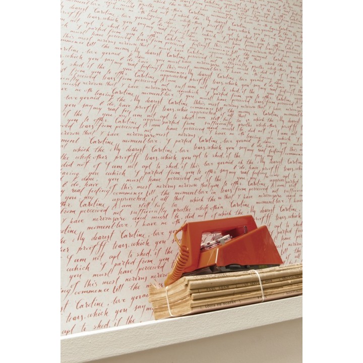 Papel pintado escritos de diario vintage - Caroline 342482