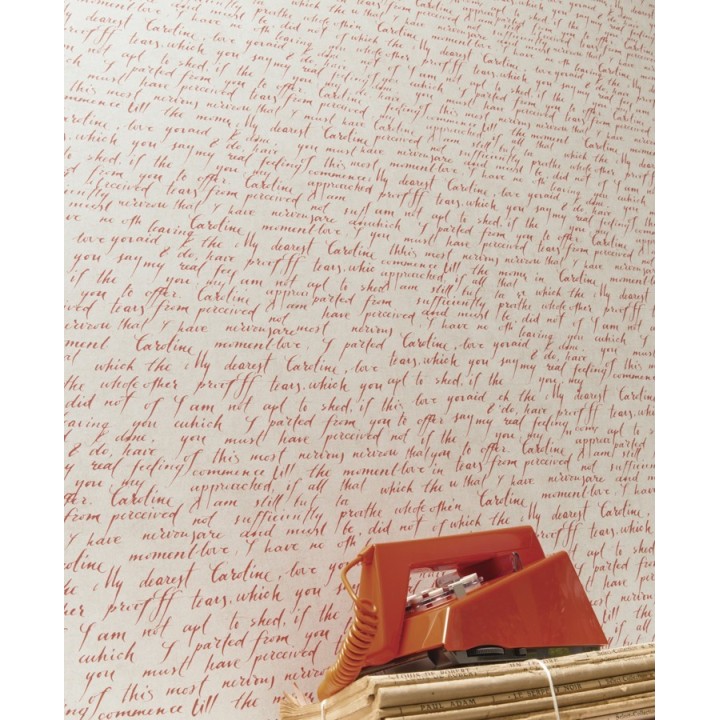 Papel pintado escritos de diario vintage - Caroline 342482