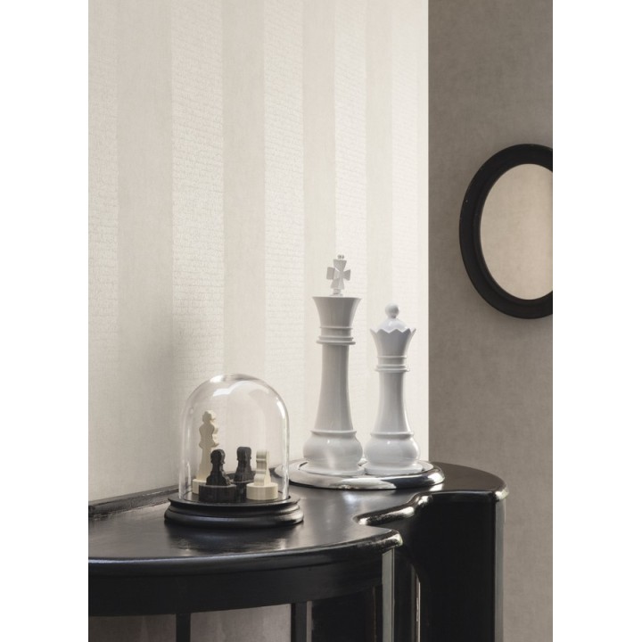 Papel pintado rayas de letras modernas - Raya Lucida 342485