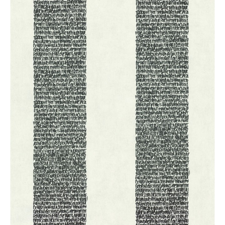 Papel pintado rayas de letras modernas - Raya Lucida 342487