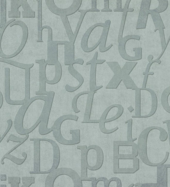Papel pintado letras grandes modernas - Rockwell 342494