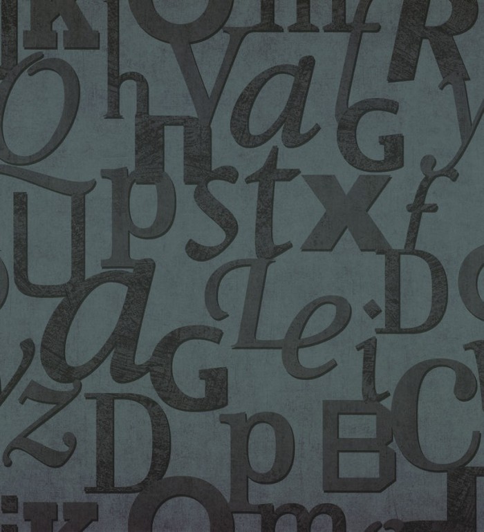 Papel pintado letras grandes modernas - Rockwell 342495