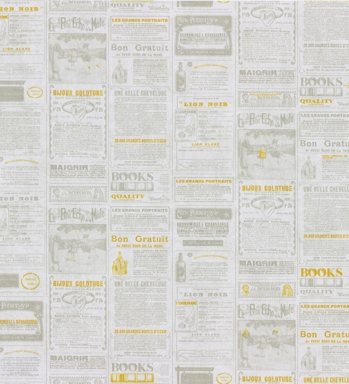 Papel pintado collage de anuncios de periódico - Fiama 342497