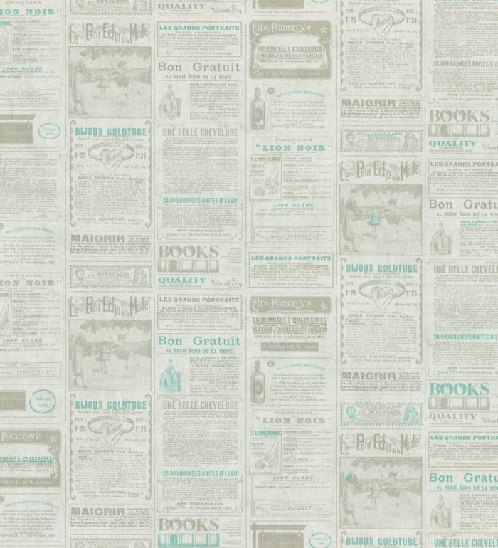 Papel pintado collage de anuncios de periódico - Fiama 342498