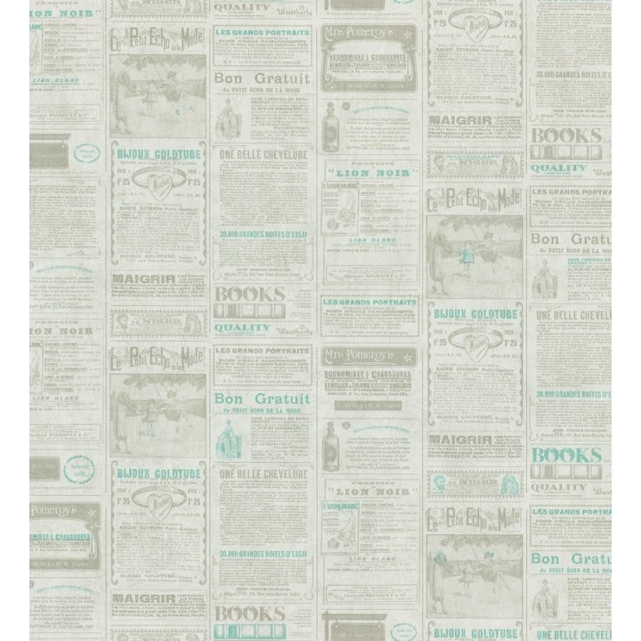 Papel pintado collage de anuncios de periódico - Fiama 342498