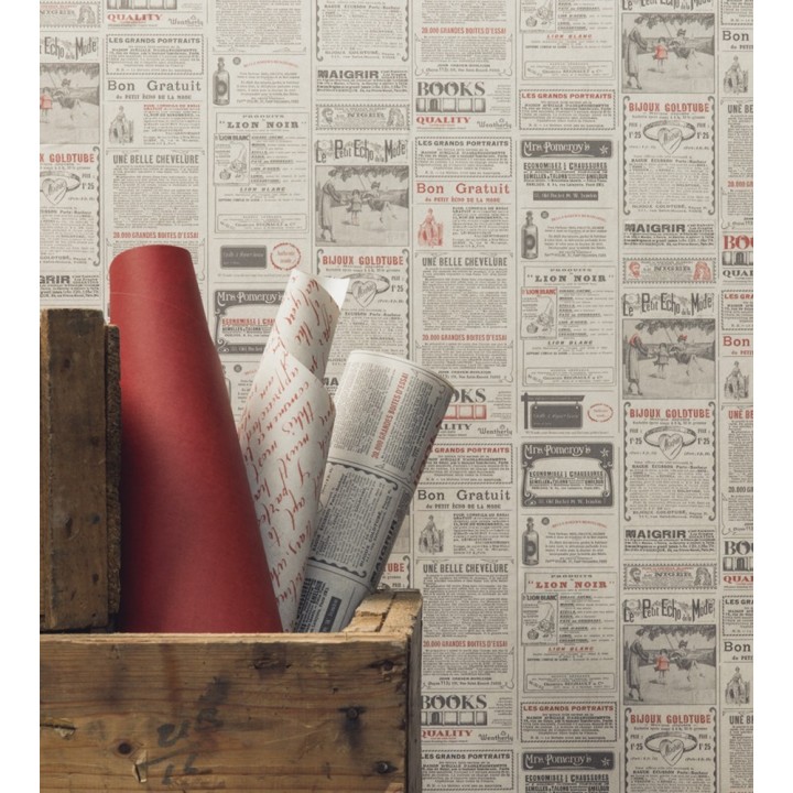 Papel pintado collage de anuncios de periódico - Fiama 342499