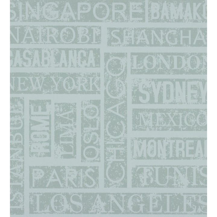 Papel pintado palabras de ciudades horizontal y vertical - Pertua 342518