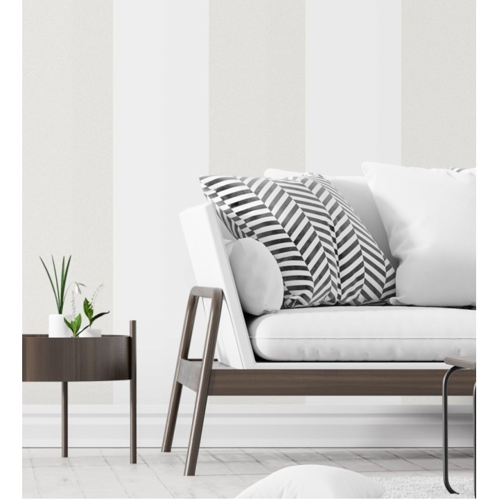 Papel pintado moderno rayas anchas bicolor - Raya Penrose 342529