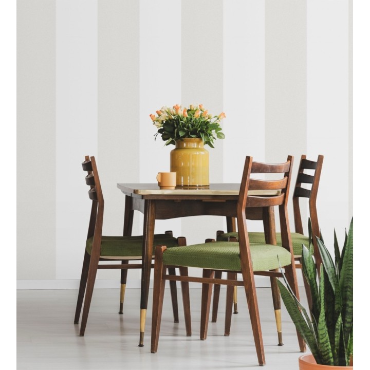 Papel pintado moderno rayas anchas bicolor - Raya Penrose 342529