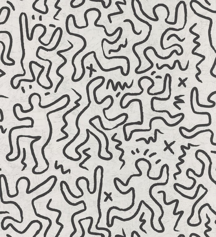 Papel pintado siluetas de personas juvenil - Austen 342776