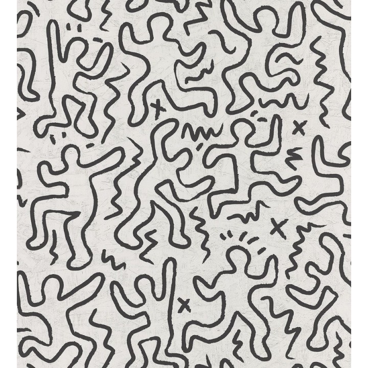 Papel pintado siluetas de personas juvenil - Austen 342776