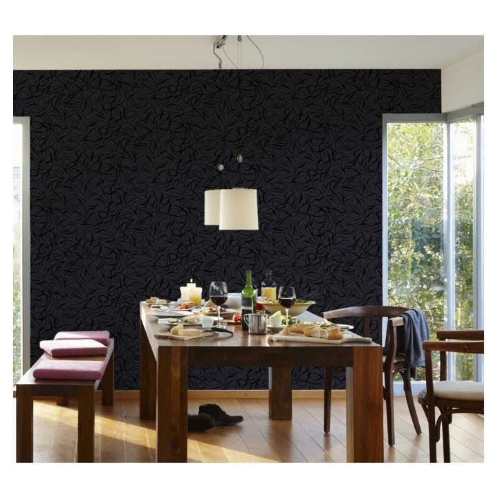 Papel pintado con trazos y garabatos modernos - Sonata 421502