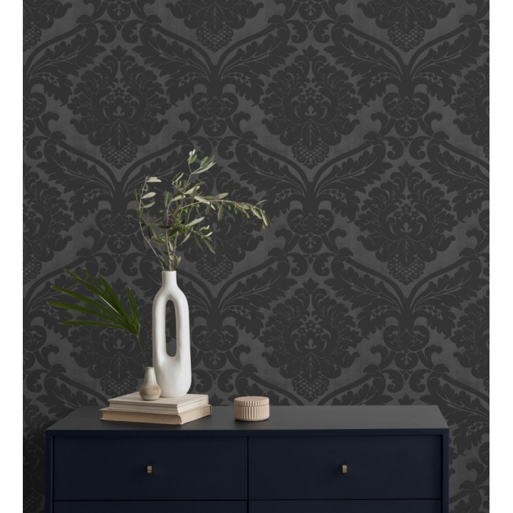 Papel pintado damasco ornamental de corte victoriano - Senso 421504