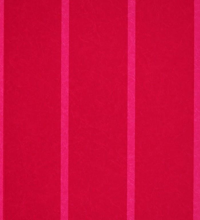 Papel pintado de rayas anchas modernas magenta fondo rojo frambuesa - Raya Emeric 421511