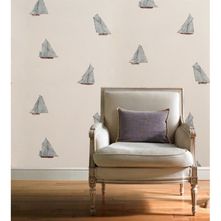 Papel pintado de barcos de vela tipo goleta - Myrtos Nautic 421514