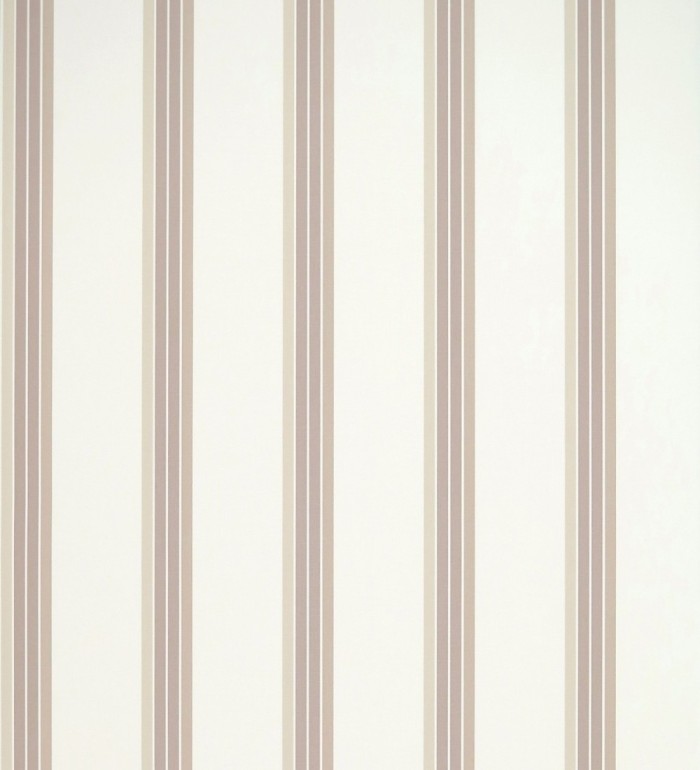 Papel pintado de rayas finas beige fondo blanco - Raya Verisa 421517