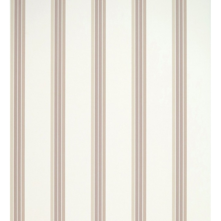 Papel pintado de rayas finas beige fondo blanco - Raya Verisa 421517