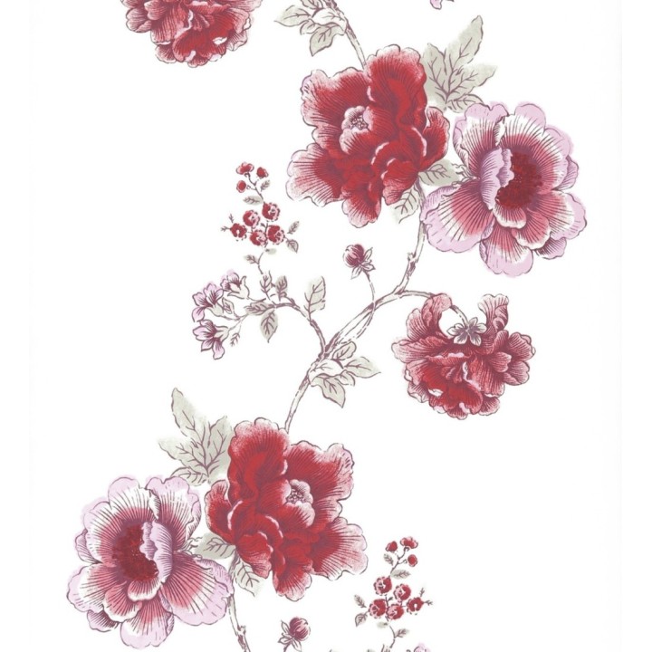 Papel pintado dibujo artístico de flores grandes - Lucena 421531