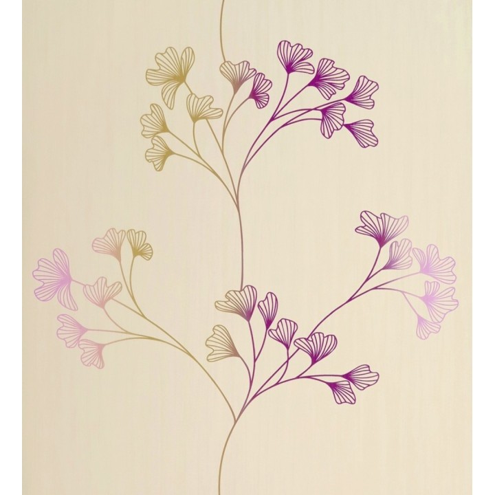 Papel pintado floral con dibujos de pétalos pequeños - Emilce 421538
