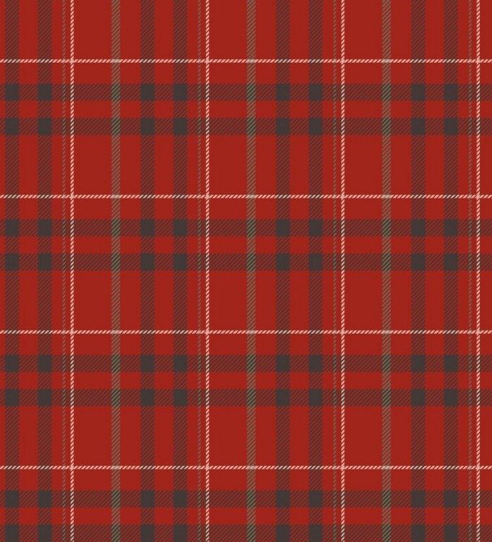 Papel pintado de cuadros escoceses típicos rojo y negro - Henderson 421542