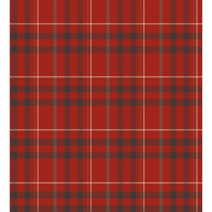 Papel pintado de cuadros escoceses típicos rojo y negro - Henderson 421542