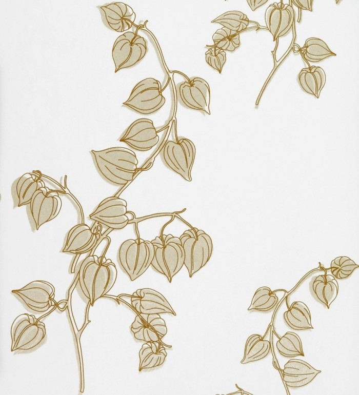 Papel pintado artístico a plumilla de flores sin abrir - Tatiana 421547