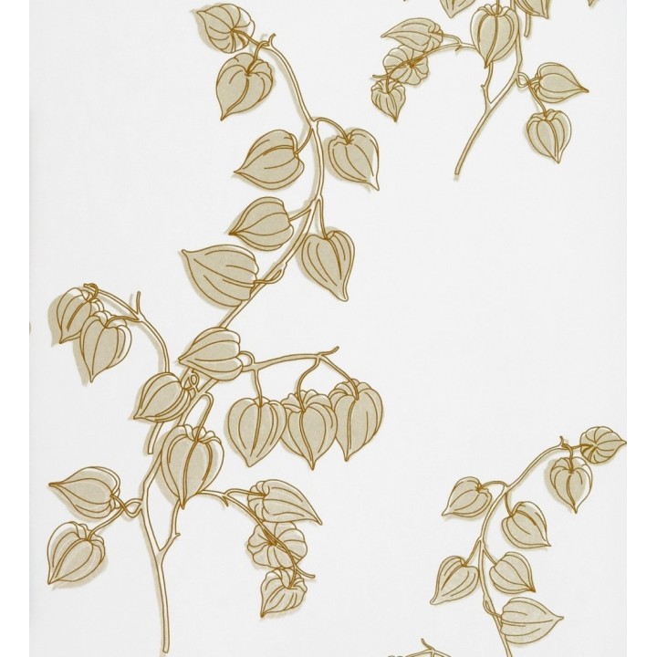 Papel pintado artístico a plumilla de flores sin abrir - Tatiana 421547