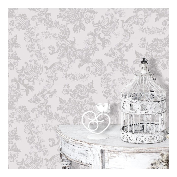 Papel pintado de flores y elementos ornamentales - Isadora 421561