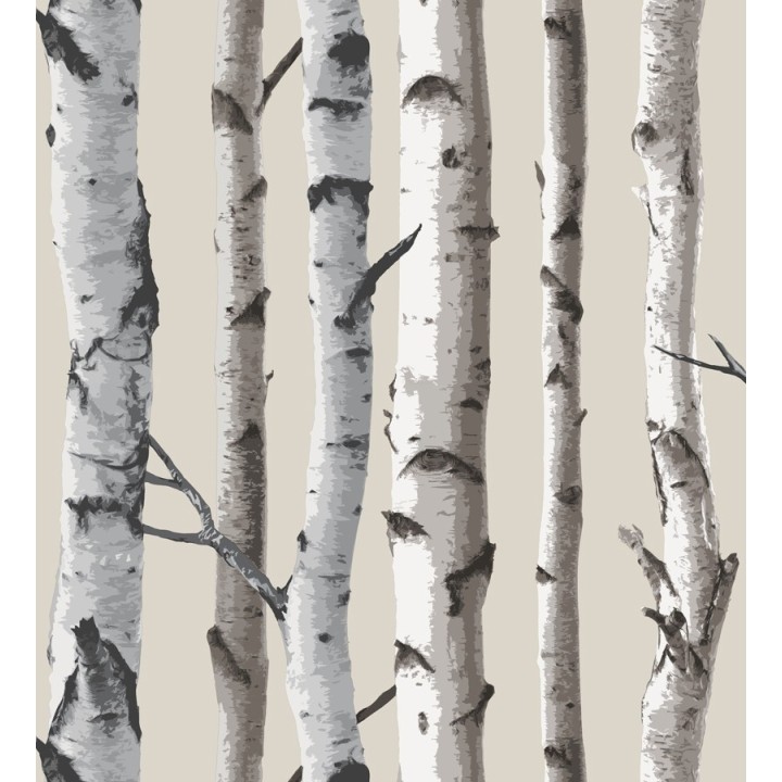 Papel pintado troncos de árboles de bosque nórdico - Nordic Nature 421567