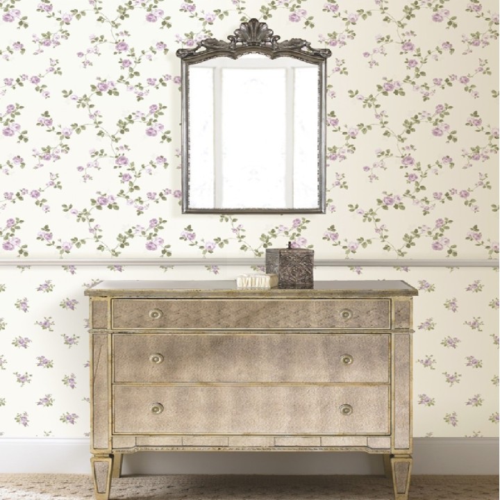 Papel pintado flores liberty country vintage - Matilde 421573