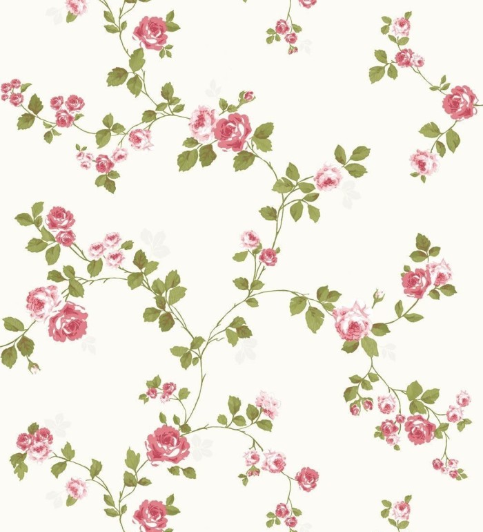 Papel pintado flores liberty country vintage - Matilde 421574