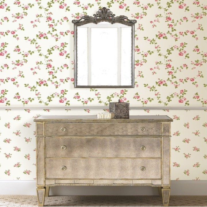 Papel pintado flores liberty country vintage - Matilde 421574