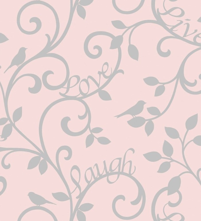 Papel pintado romántico hojas ornamentales - Loving Home 421576