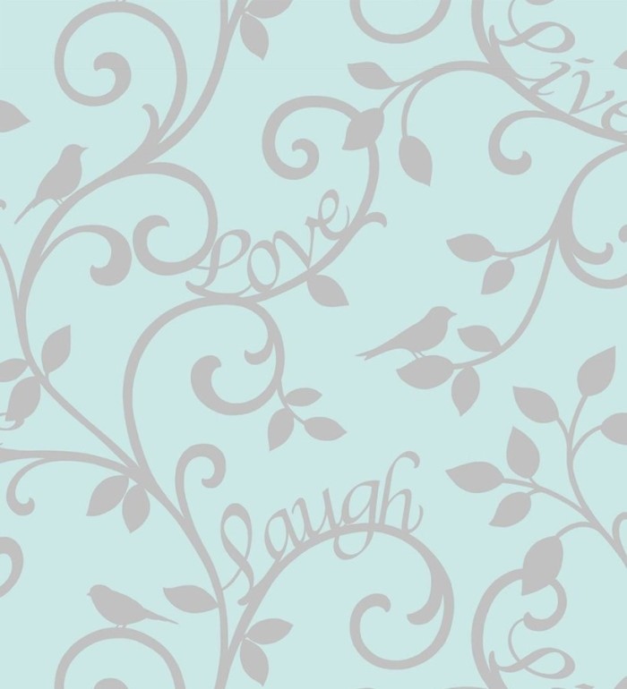 Papel pintado romántico hojas ornamentales - Loving Home 421577